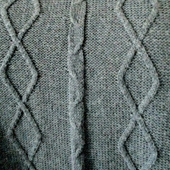 Kim Rogers Mock Neck Cable Knit Swing Sweater - Picture 2 of 3